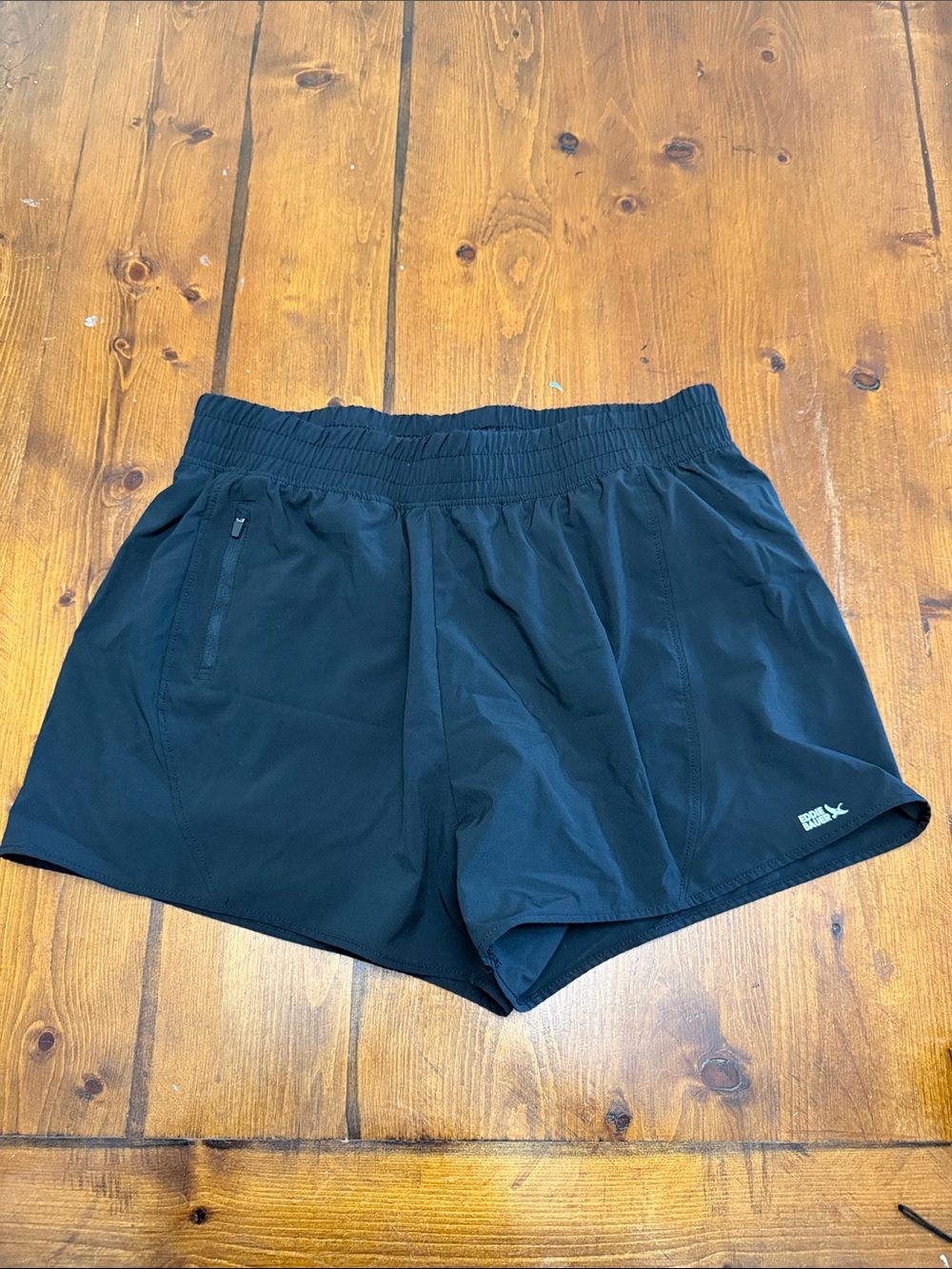 Eddie Bauer Black Athletic Running Shorts